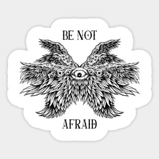 Heavenly Radiance: Biblically Inspired Seraphim Design Sticker